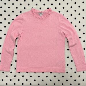 J. Crew Cotton Ruffle-neck Sweater Women’s Size S